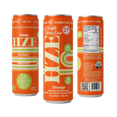 HZE - Blood Orange Pop - 4 pack of 12 oz cans