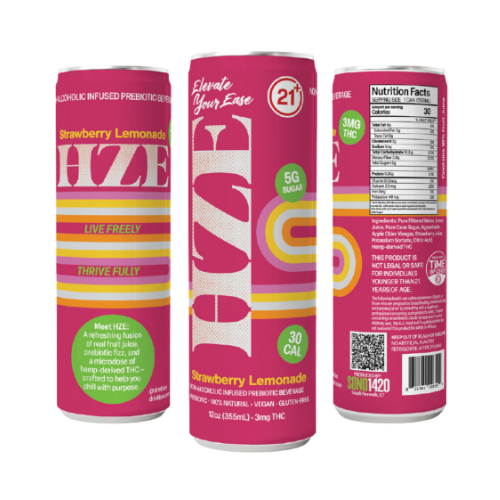 HZE - Strawberry Lemonade - 4 pack of 12 oz cans
